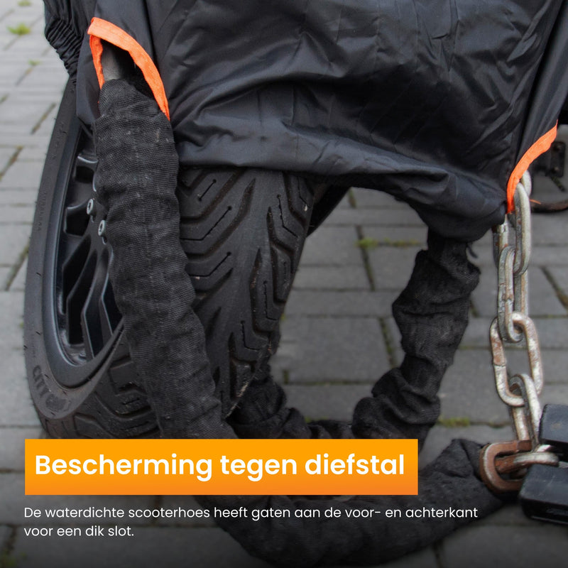 R2B Scooterhoes & Motorhoes Waterdicht buiten - Universeel - Scooter hoes incl. Opbergzak - Scooterhoes