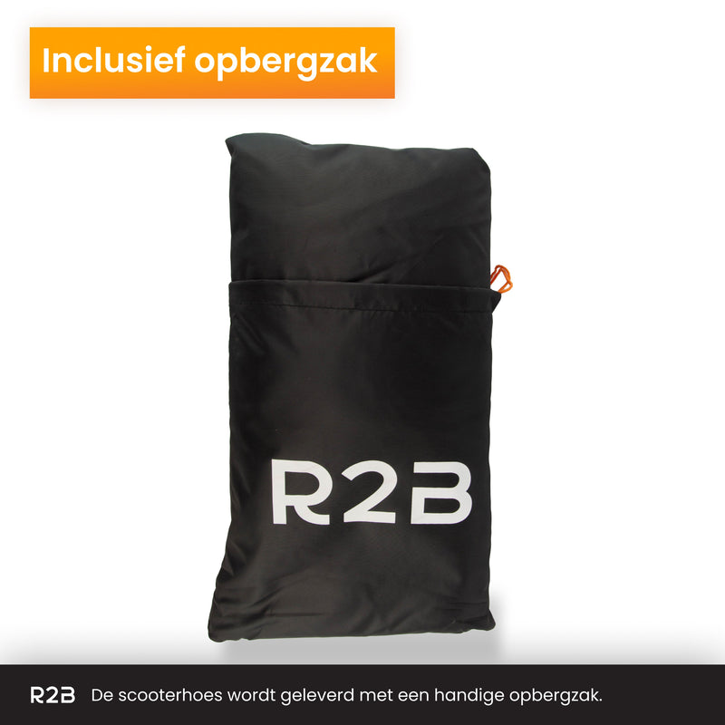 R2B Scooterhoes & Motorhoes Waterdicht buiten - Universeel - Scooter hoes incl. Opbergzak - Scooterhoes