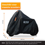 R2B Scooterhoes & Motorhoes Waterdicht buiten - Universeel - Scooter hoes incl. Opbergzak - Scooterhoes