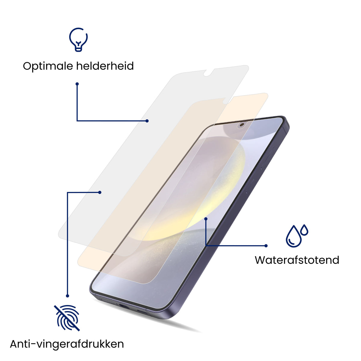 R2B Screenprotector Samsung S24 Plus - Tempered Glass