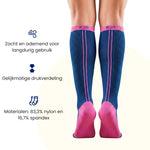 R2B Sport Compressiekousen Blauw Dames/Heren - Compressiesokken hardlopen