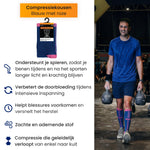R2B Sport Compressiekousen Blauw Dames/Heren - Compressiesokken hardlopen