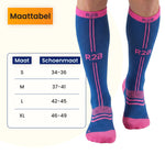 R2B Sport Compressiekousen Blauw Dames/Heren - Compressiesokken hardlopen