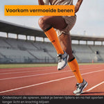 R2B Sport Compressiekousen Oranje Dames/Heren - Compressiesokken hardlopen