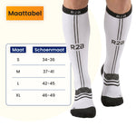 R2B Sport Compressiekousen Wit Dames/Heren - Compressiesokken hardlopen