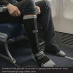 R2B Sport Compressiekousen Zwart Dames/Heren - Compressiesokken hardlopen