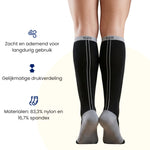 R2B Sport Compressiekousen Zwart Dames/Heren - Compressiesokken hardlopen