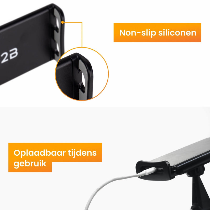R2B Tablet houder auto hoofdsteun met verstelbare arm - Model Nijmegen - R2B Store