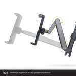 R2B Tablet houder auto hoofdsteun met verstelbare arm - Model Nijmegen - R2B Store