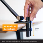 R2B Tablet houder met verstelbare arm voor bureau, keuken etc. - Model Arnhem - Tablethouders - R2B Store
