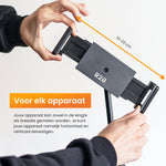R2B Tablet houder met verstelbare arm voor bureau, keuken etc. - Model Arnhem - R2B Store