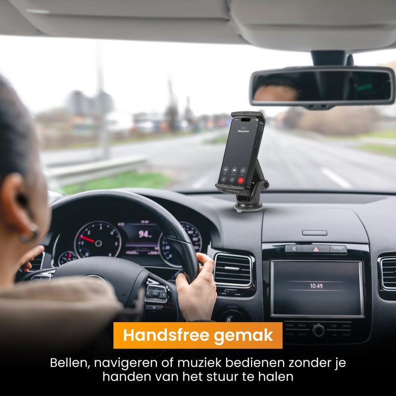 R2B Tablet/ Telefoonhouder Auto Zuignap - Voor Raam en Dashboard - Model Ede - Tablethouders