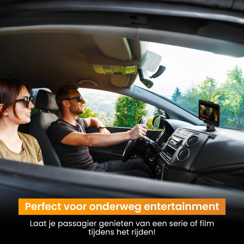 R2B Tablet/ Telefoonhouder Auto Zuignap - Voor Raam en Dashboard - Model Ede - Tablethouders