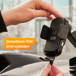 R2B Telefoonhouder Auto - Dashboardpad - Qi Draadloze Oplader - Raam Dashboard Ventilatierooster