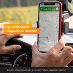 R2B Telefoonhouder Auto - Dashboardpad - Qi Draadloze Oplader - Raam Dashboard Ventilatierooster