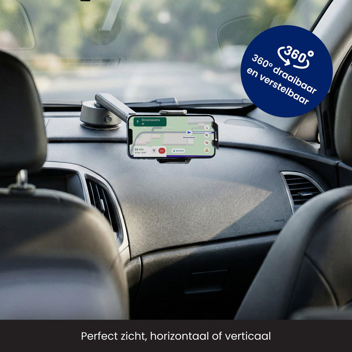 R2B Telefoonhouder Auto - Elektrische Vacuüm Zuignap