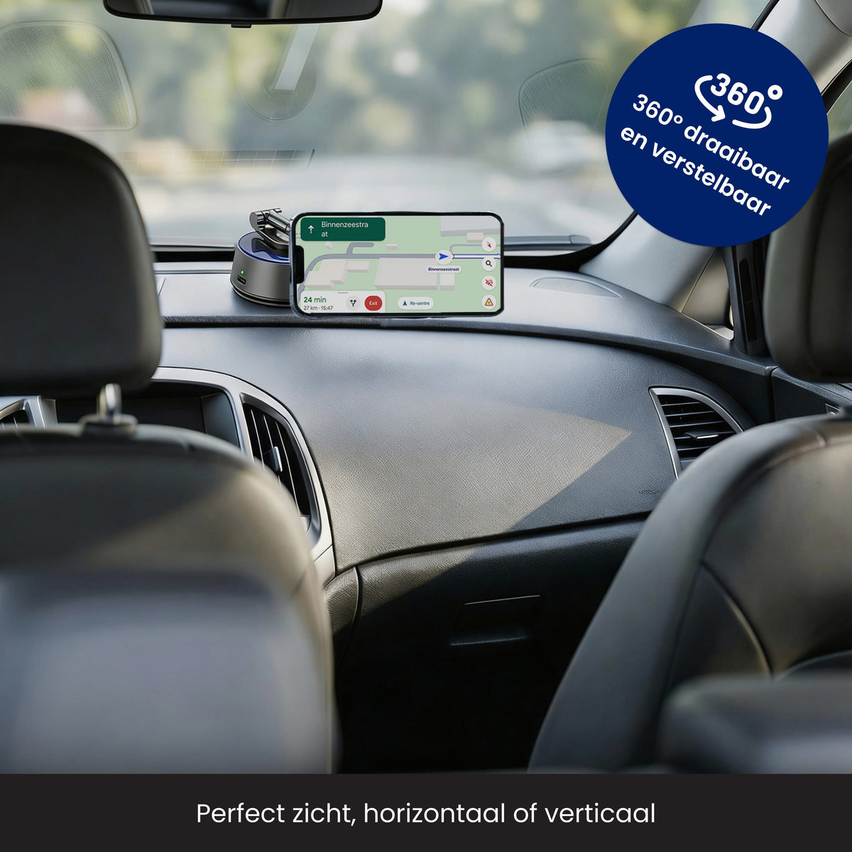 R2B Telefoonhouder Auto - Elektrische Vacuüm Zuignap - Telefoonhouder auto