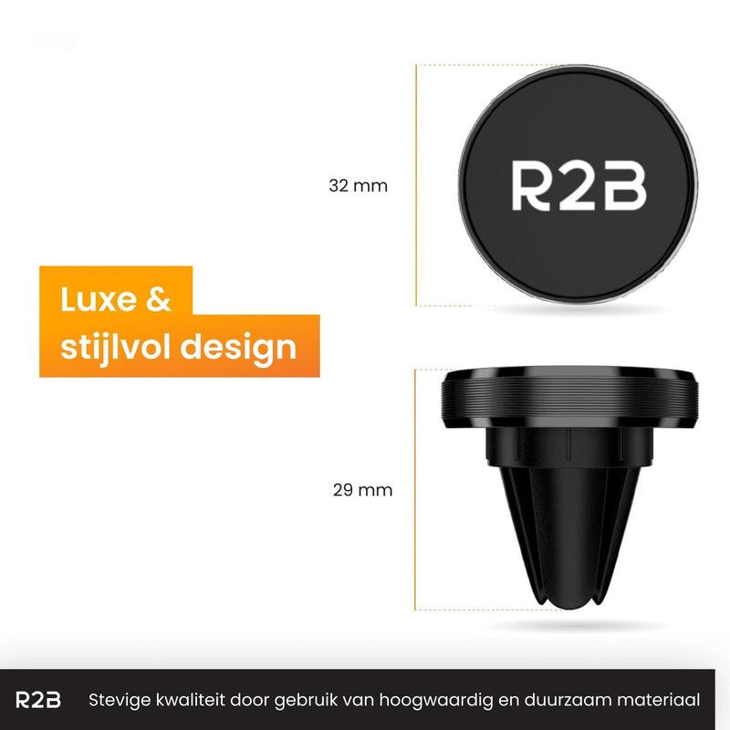 R2B Telefoonhouder auto magneet geschikt voor ventilatierooster - Model Edam - R2B Store