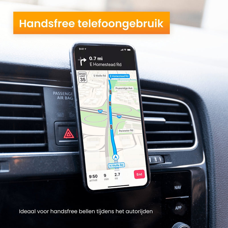 R2B Telefoonhouder auto magneet geschikt voor ventilatierooster - Model Edam - R2B Store