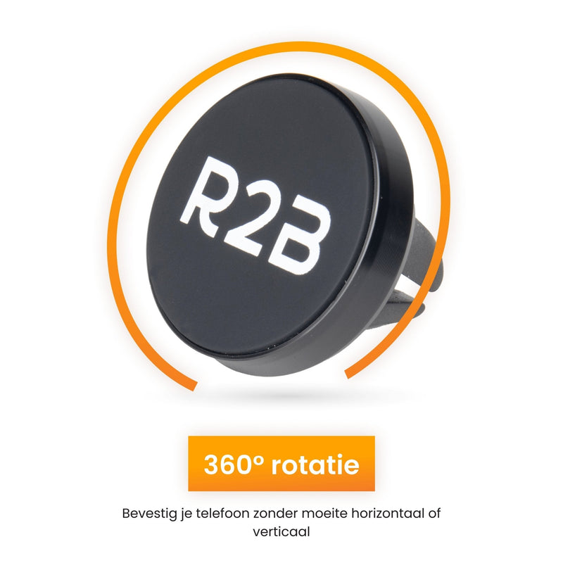 R2B Telefoonhouder auto magneet geschikt voor ventilatierooster - Model Edam - R2B Store