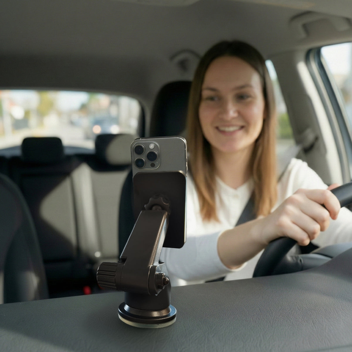 R2B Telefoonhouder Auto - MagSafe Draadloze Oplader - Raam Dashboard Ventilatierooster - Telefoonhouder auto
