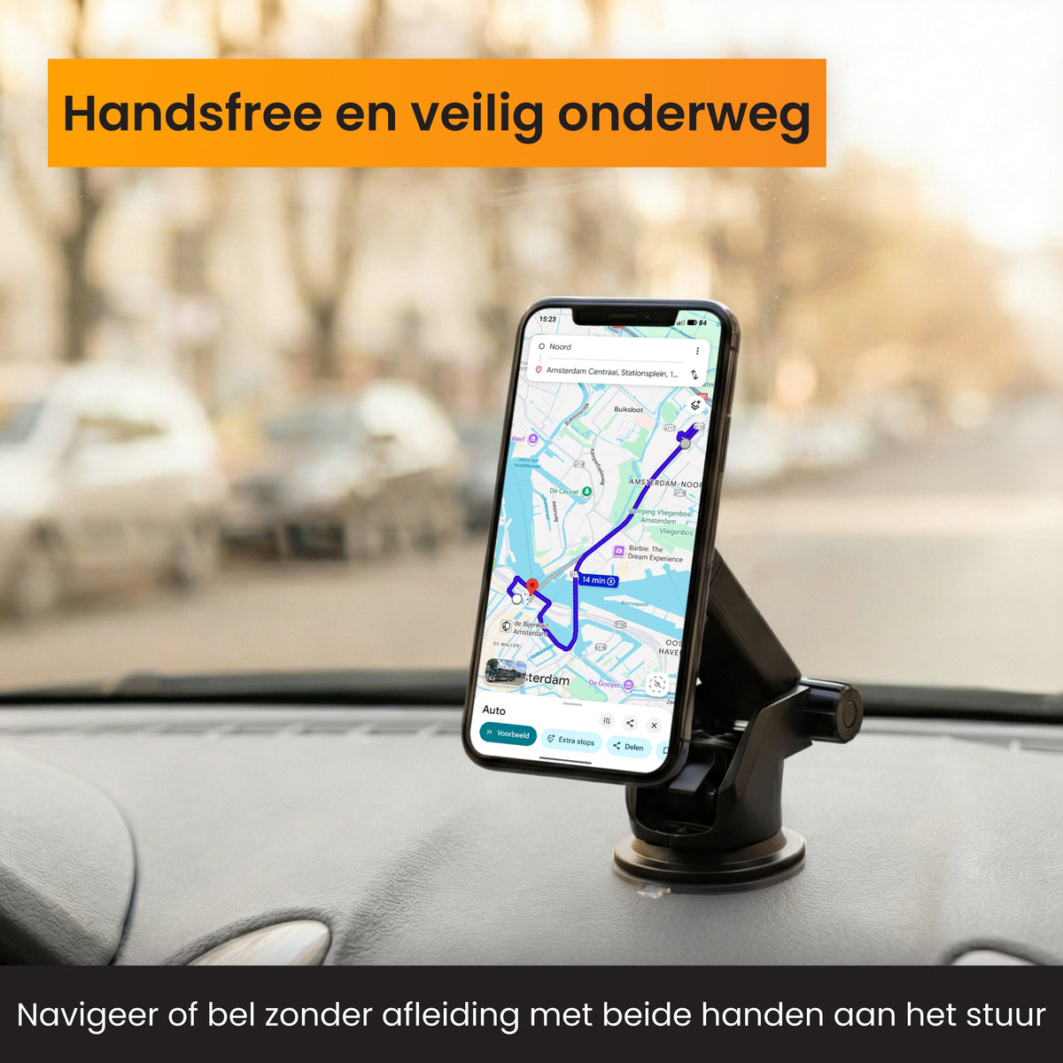 R2B Telefoonhouder Auto - MagSafe Draadloze Oplader - Raam Dashboard Ventilatierooster - Telefoonhouder auto