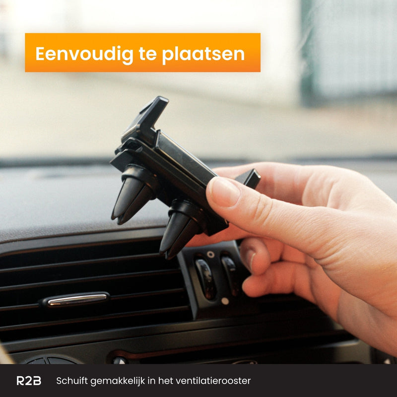 R2B Telefoonhouder auto met 360 graden rotatie - Voor ventilatierooster - Model Hilversum - R2B Store