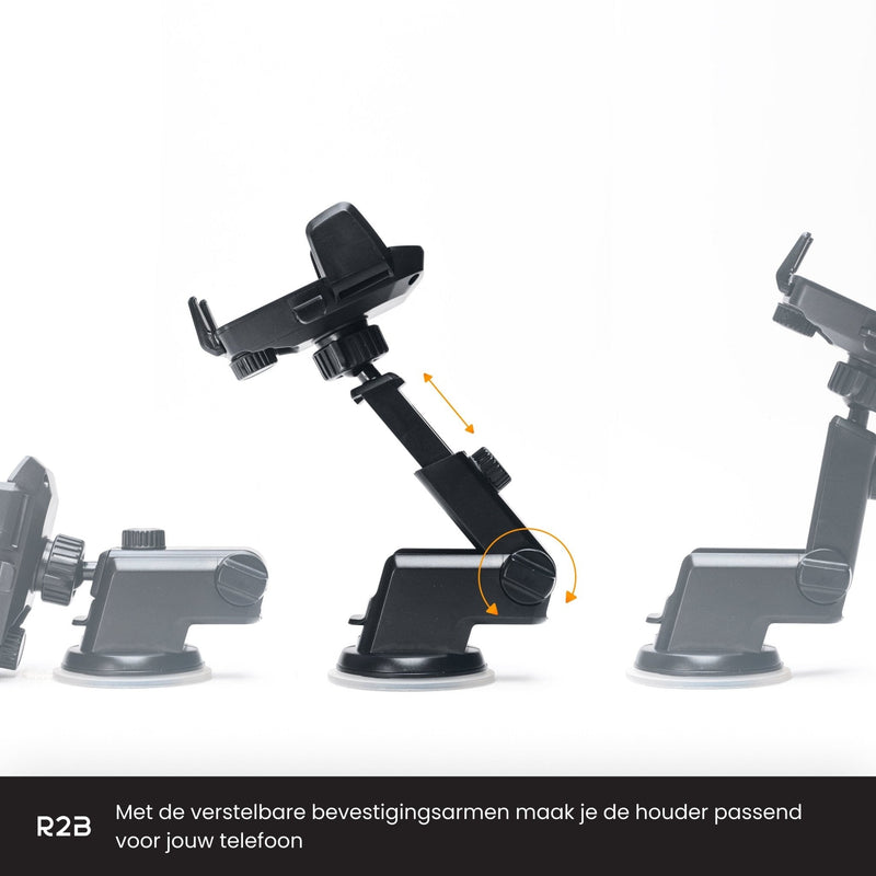 R2B Telefoonhouder auto met zuignap - Voor raam/dashboard - Model Beemster - R2B Store