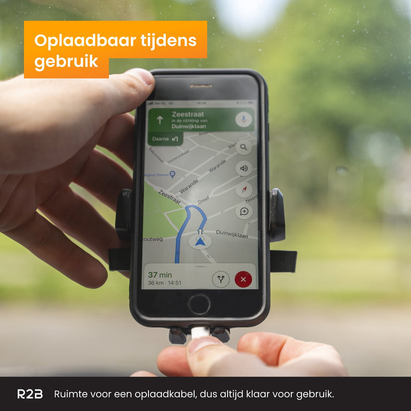 R2B Telefoonhouder auto met zuignap - Voor raam/dashboard - Model Beemster - Telefoonhouder auto