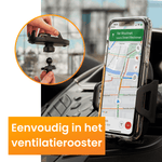 R2B Telefoonhouder auto voor raam/dashboard/ventilatierooster - Model Haarlem - Telefoonhouder auto
