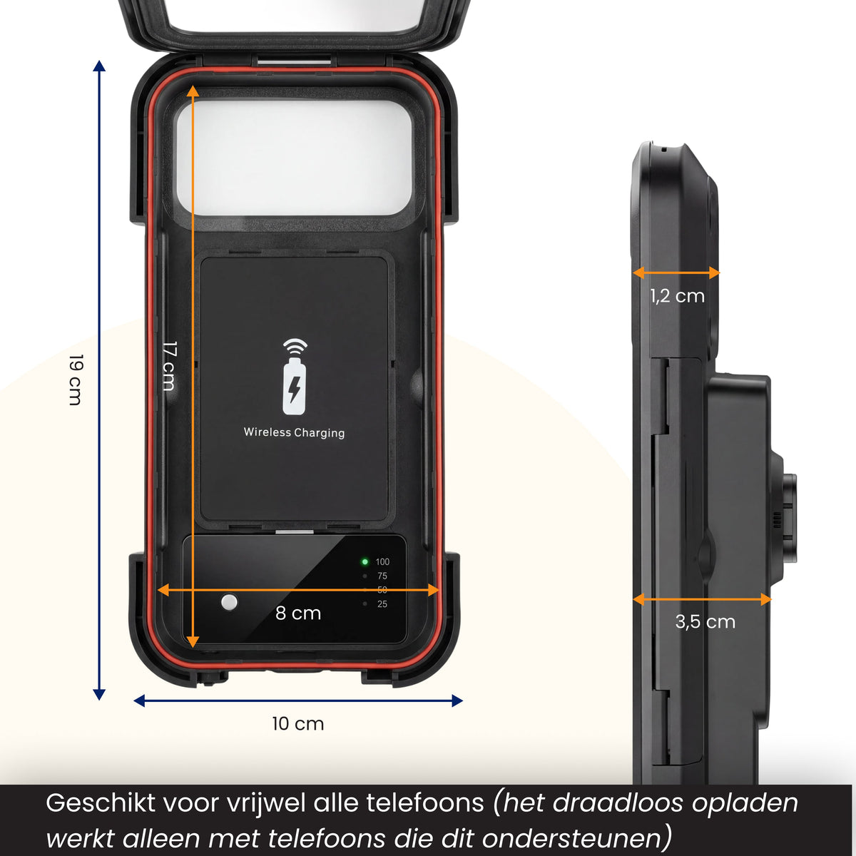 R2B Telefoonhouder Fiets met Powerbank 5000 mAh