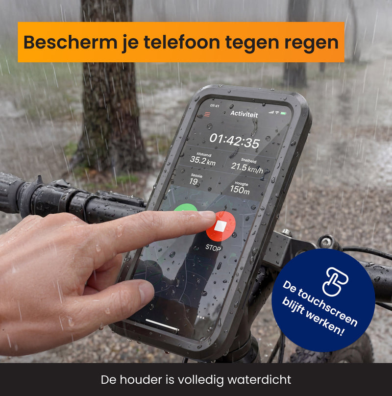 R2B Telefoonhouder Fiets met Powerbank 5000 mAh