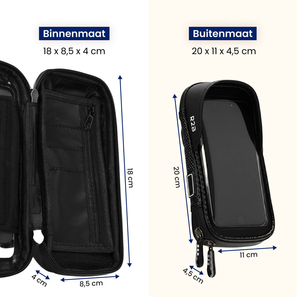 R2B Telefoonhouder Fiets Motor Scooter + Magsafe Powerbank - Telefoonhouder fiets