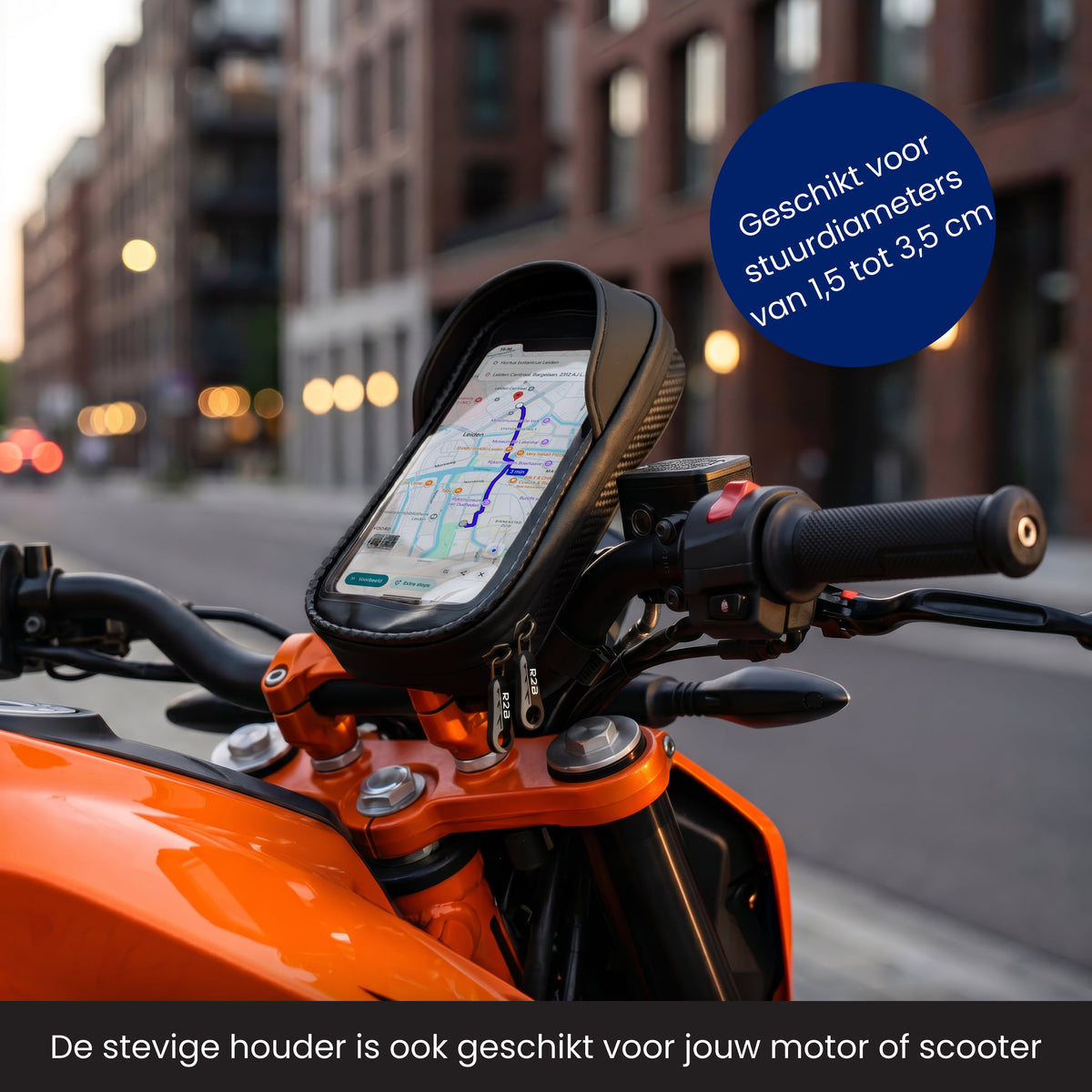 R2B Telefoonhouder Fiets Motor Scooter + Magsafe Powerbank - Telefoonhouder fiets