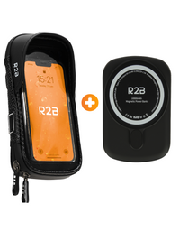 R2B Telefoonhouder Fiets Motor Scooter + Magsafe Powerbank - Waterdicht & Robuust - Telefoonhouder fiets