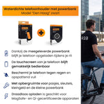 R2B Telefoonhouder Fiets Motor Scooter + Magsafe Powerbank - Zwart - Telefoonhouder fiets