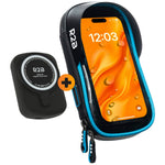R2B Telefoonhouder Fiets Motor Scooter + Magsafe Powerbank - Zwart/Blauw - Telefoonhouder fiets