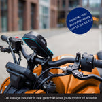 R2B Telefoonhouder Fiets Motor Scooter + Magsafe Powerbank - Zwart/Blauw - Telefoonhouder fiets