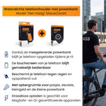 R2B Telefoonhouder Fiets Motor Scooter + Magsafe Powerbank - Zwart/Blauw - Telefoonhouder fiets