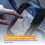 R2B Telefoonhouder Fiets Motor Scooter + Magsafe Powerbank - Zwart/Rood - Telefoonhouder fiets