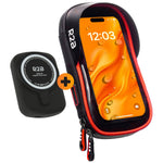 R2B Telefoonhouder Fiets Motor Scooter + Magsafe Powerbank - Zwart/Rood - Telefoonhouder fiets