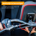 R2B Telefoonhouder Fiets Motor Scooter + Magsafe Powerbank - Zwart/Rood - Telefoonhouder fiets