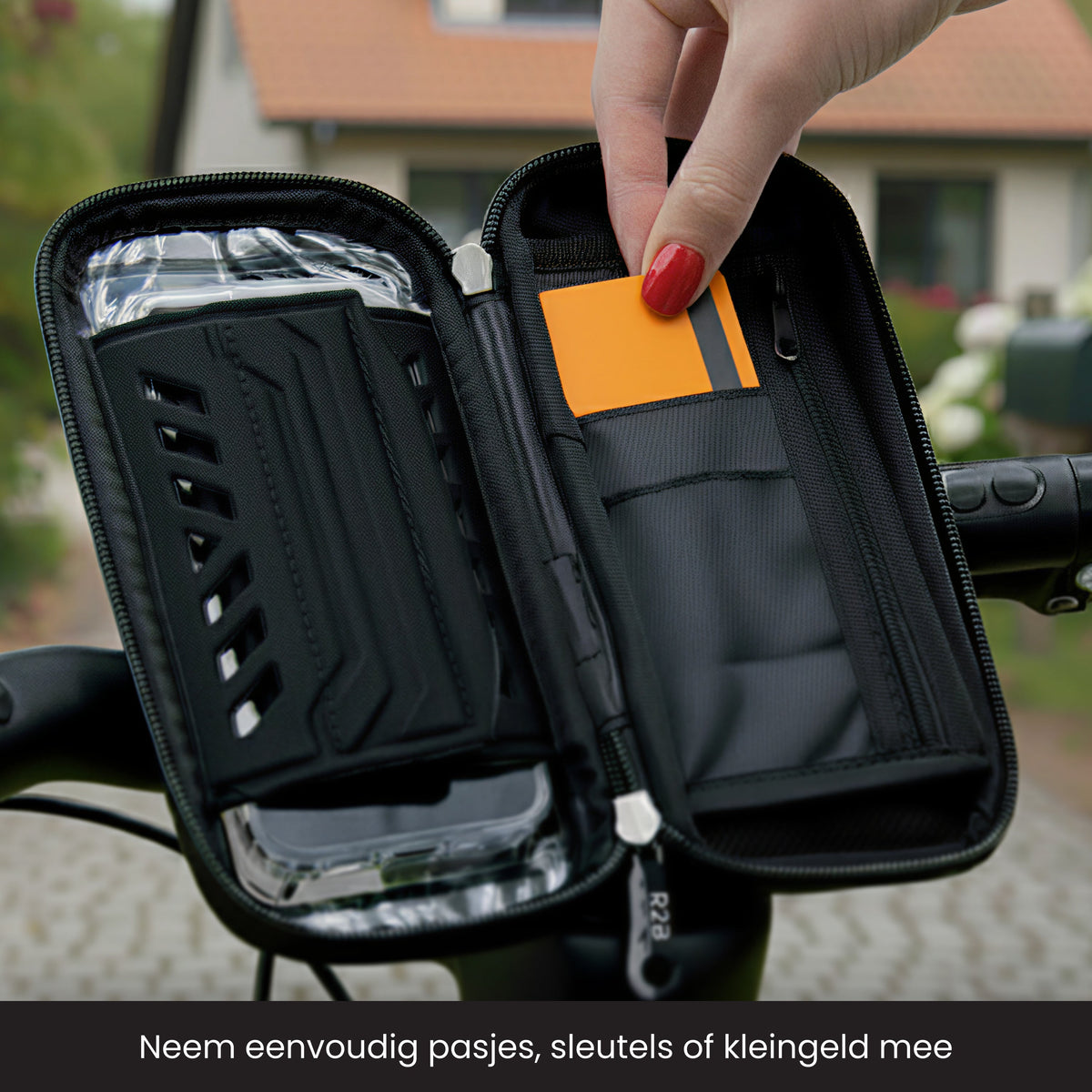 R2B Telefoonhouder Fiets Motor Scooter + Powerbank 10.000 mAh - Waterdicht & Robuust - Telefoonhouder fiets