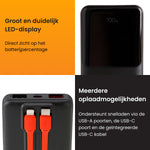 R2B Telefoonhouder Fiets Motor Scooter + Powerbank 10.000 mAh - Waterdicht & Robuust - Telefoonhouder fiets
