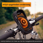 R2B Telefoonhouder Fiets Motor Scooter + Powerbank 10.000 mAh - Waterdicht & Robuust - Telefoonhouder fiets