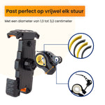 R2B Telefoonhouder Fiets Motor Scooter - Safety Lock Systeem - 360° Rotatie & Kantelbaar - Schokbestendig