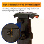 R2B Telefoonhouder Fiets Motor Scooter - Safety Lock Systeem - 360° Rotatie & Kantelbaar - Schokbestendig