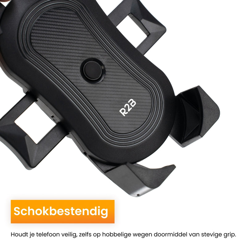 R2B Telefoonhouder fiets scooter en motor met kliksysteem - Model Gouda - Telefoonhouder fiets