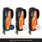 R2B Telefoonhouder Fiets Scooter Motor - Waterdicht & Compact - Opbergvak - Zwart/Blauw - Telefoonhouder fiets
