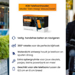 R2B Telefoonhouder Fiets Scooter Motor - Waterdicht - Zwart/Blauw - Telefoonhouder fiets